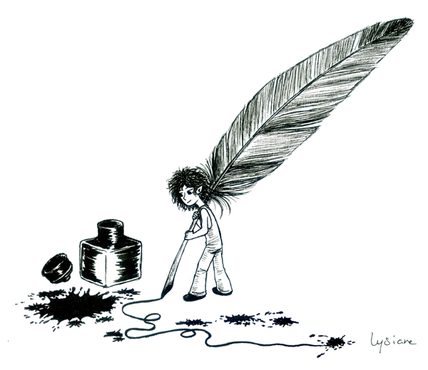 Lysiane Binet, dessins féérie et poésie, imaginaire fantastique