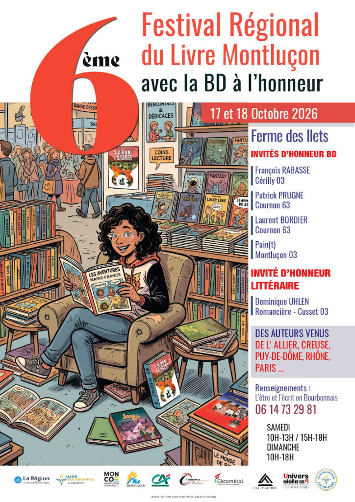 Festival régional du Livre Montluçon 2026